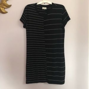 Black and white cotton dress